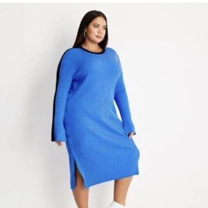 Sweater Dress  Future Collective Midi Sz 3X